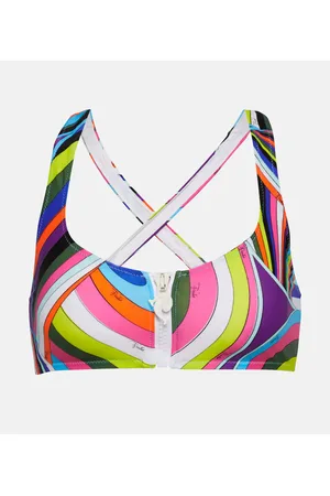 Puccini Top bikini Iride con stampa