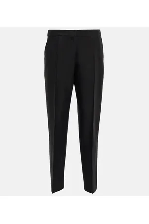 DRIES VAN NOTEN Pantaloni in gabardine di misto cotone