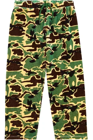 Mini Rodini Pantaloni sportivi in velluto con stampa