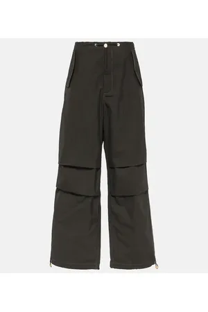 DION LEE Pantaloni a gamba larga in misto cotone
