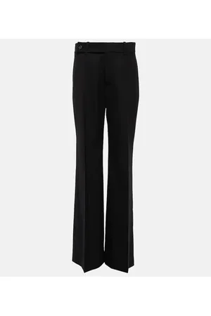 Chloé Chloé Pantaloni regular a vita alta misto lana