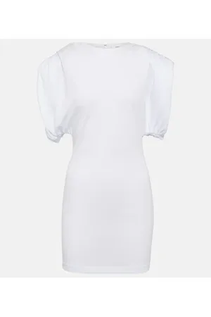 WARDROBE.NYC Miniabito in jersey con ruches
