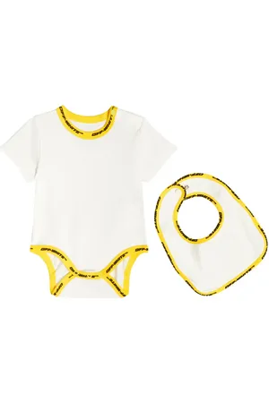 OFF-WHITE Baby - Body e bavaglino in cotone