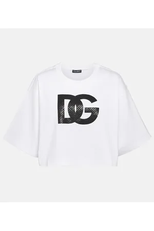 Dolce & Gabbana T-shirt in jersey di cotone con logo