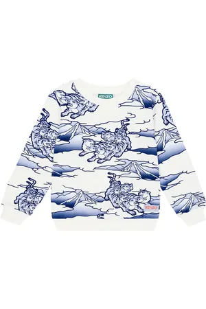 Kenzo Felpa in cotone con stampa