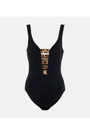 Karla Colletto Costume intero con stampa leopardata