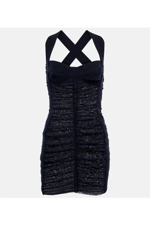 Jean Paul Gaultier Miniabito bustier in mesh