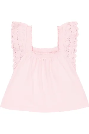 Ralph Lauren Top in cotone con ricamo