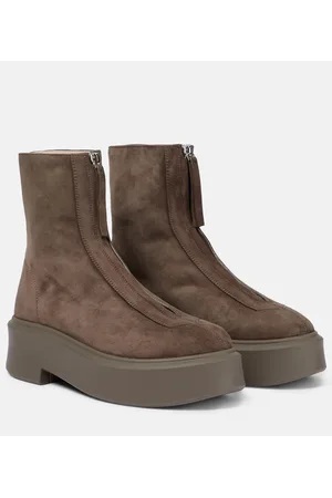 The Row Stivaletti Zipped Boot 1 in suede