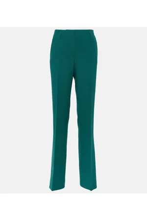 DRIES VAN NOTEN Pantaloni regular a vita alta in lana