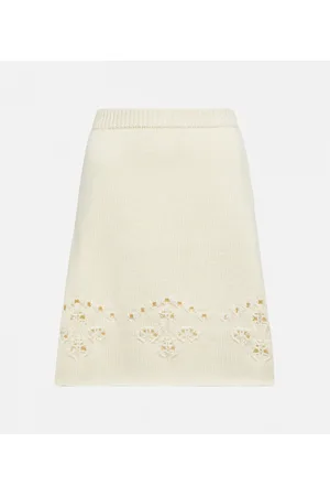 Chloé Chloé Minigonna in lana pointelle