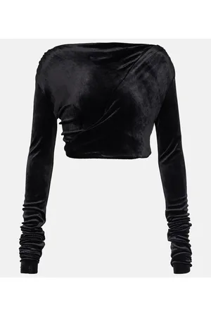 Rick Owens Lilies - Top cropped in velluto