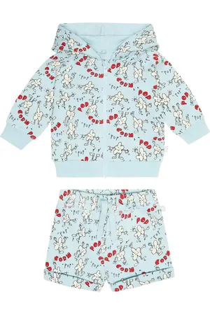 Stella McCartney Baby - Felpa con cappuccio e shorts
