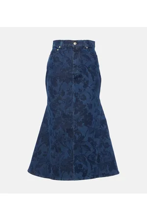 Erdem Gonna midi di jeans