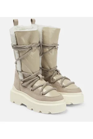 INUIKII Stivali doposcì in pelle e shearling
