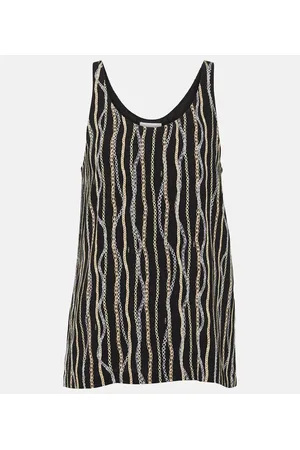 Chloé Chloé Tank top in seta con stampa