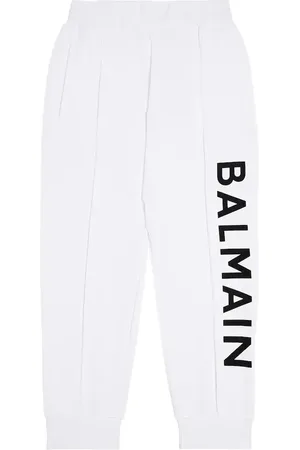 Balmain Pantaloni sportivi in cotone con logo
