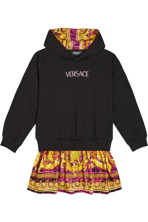 VERSACE Baby - Abito in misto cotone con logo