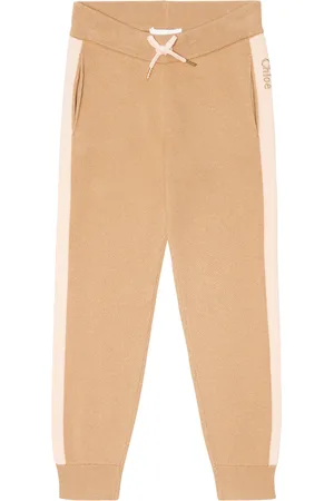 Chloé Chloé Kids Pantaloni sportivi in cotone e lana