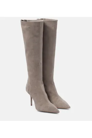 Aquazzura Stivali Saint Honoré 85 in suede