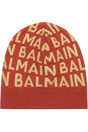 Balmain Berretto in misto lana con logo