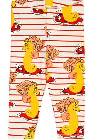 Mini Rodini Baby - Leggings in misto cotone con stampa