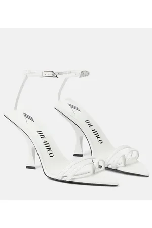 The Attico Sandali Ester 95 in pelle con cristalli