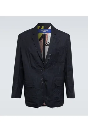 JUNYA WATANABE Blazer distressed in lana e seta