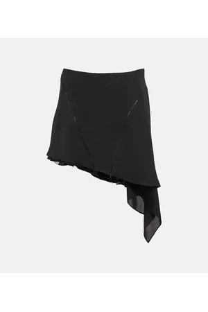 MUGLER Minigonna asimmetrica a vita alta