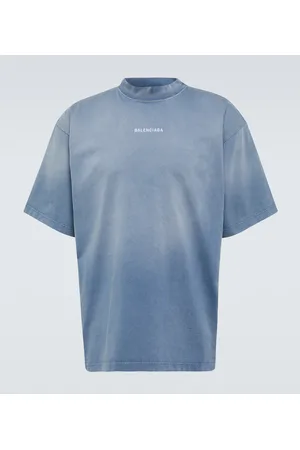 Balenciaga T-shirt in jersey di cotone con logo