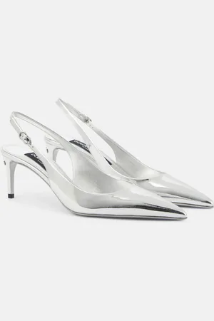 Dolce & Gabbana Pumps slingback in pelle metallizzata