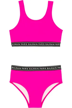 Balmain Bikini con logo in jacquard