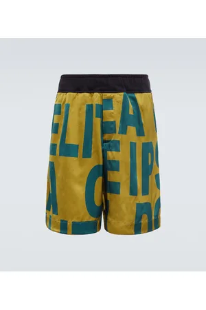 DRIES VAN NOTEN Shorts in jersey con stampa