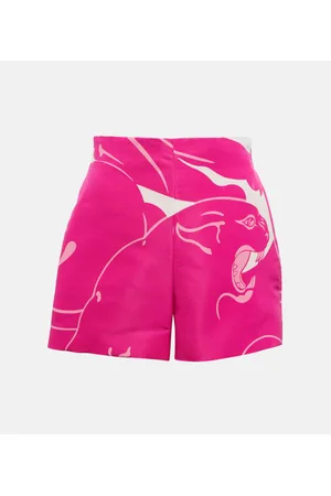 VALENTINO Shorts in crêpe de chine di seta