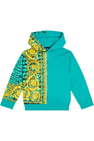 VERSACE Felpa Baroccodile con cappuccio