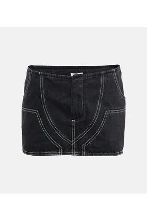 OFF-WHITE Minigonna di jeans a vita bassa