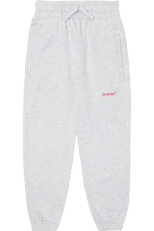 OFF-WHITE Pantaloni sportivi in cotone con logo