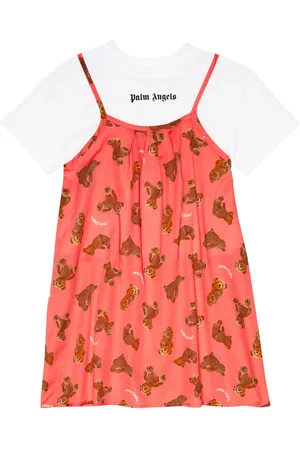 Palm Angels Abito in cotone con stampa