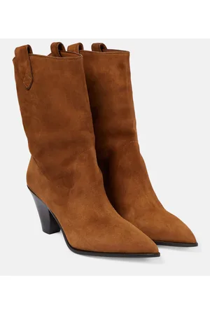 Aquazzura Stivali texani Boogie in suede