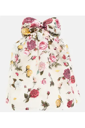 Oscar de la Renta Miniabito in fil coupé con ricamo