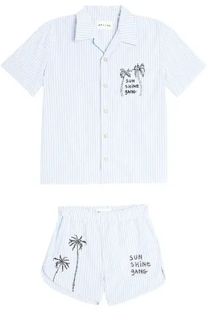 MORLEY Camicia e shorts Udo in cotone con ricamo