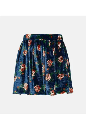 Kenzo Minigonna in velluto con stampa