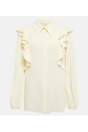 Chloé Chloé Blusa in seta con volant