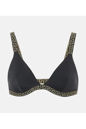 VERSACE Top bikini con Greca