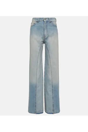 Victoria Beckham Jeans a gamba larga e vita alta