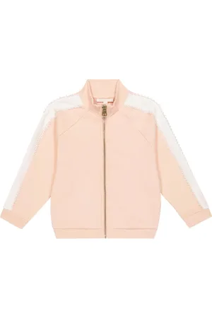 Chloé Chloé Kids Giacca sportiva in jersey e crochet