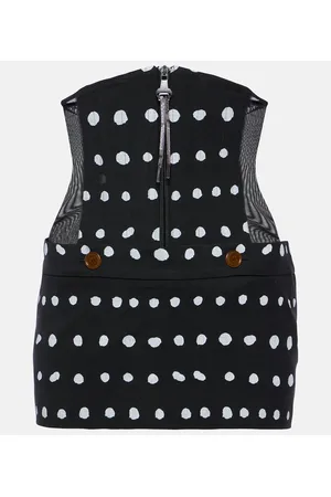 Vivienne Westwood Minigonna Foam in lana vergine a pois