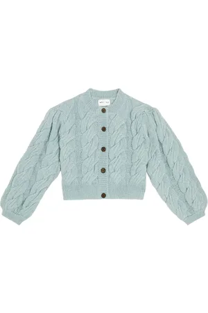 MORLEY Cardigan Tilda in misto lana a trecce