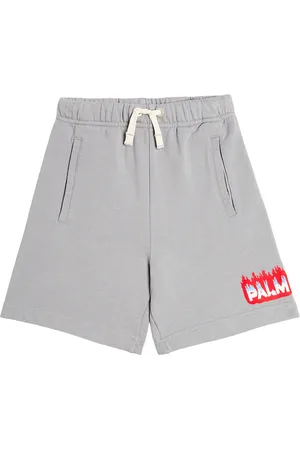 Palm Angels Shorts in jersey di cotone con logo