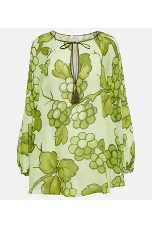 Etro Blusa in ramia con stampa
